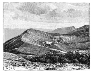 Toppen av Mount Irazu, Costa Rica, c1890