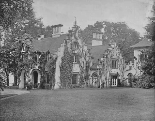 Sunnyside, Washington Irvings hem, nära Tarrytown, New York, c1897.