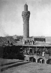 Al-Ghazl Minaret Market, Bagdad, Irak, 1917-1919