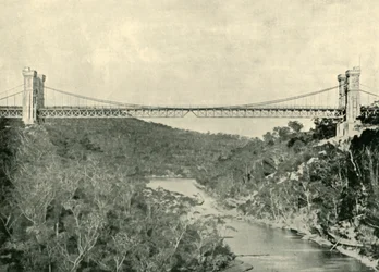 Hängbro, norra Sydney, 1901.