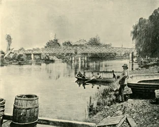 Svängbron över Latroben, 1901.