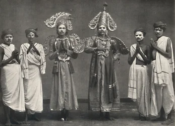 Scen från Shakuntalavilasa, Shakuntalas pjäs, 1926