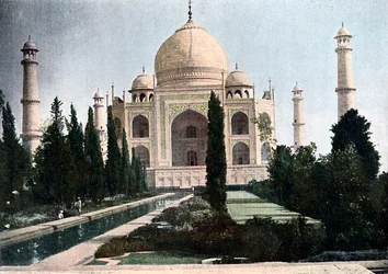 Taj Mahal, Agra, Uttar Pradesh, Indien, 1890
