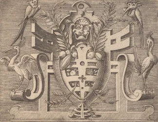 Plaketter och andra prydnadsföremål av olika och nyckfulla uppfinningar Kartuscher och andra prydnadsföremål o..., 1773.