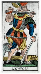 Narrens tarotkort, Jergot Tarot, 1600-talet.