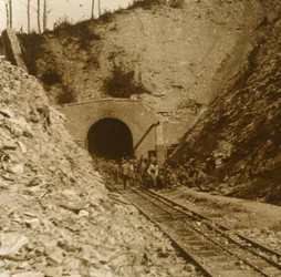 Tavannes-tunneln, Verdun, norra Frankrike, c1914-c1918