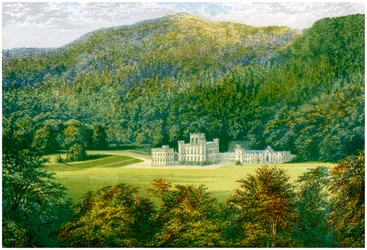 Taymouth Castle, Perthshire, Skottland, hem för Earl of Breadalbane, c1880