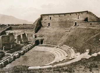 Tragisk teater, Pompeji, Italien, ca 1900-talet