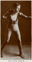 Ted Kid Lewis, brittisk boxare, 1938