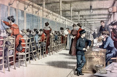 Telefonväxel, Paris, 1904