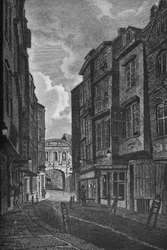 Temple Bar från Butcher Row, 1907