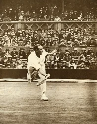 Tennismatch på Center Court i Wimbledon, c1930-talet, 1935.