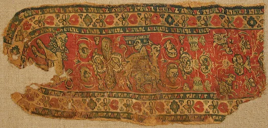 Textilfragment, bysantinskt, 800-900-tal.