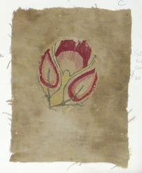 Textilfragment, koptiskt, 500-600-tal.