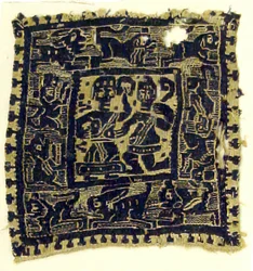 Textilfragment, koptiskt, tidigt 600-tal.