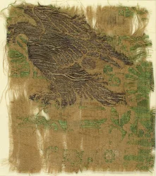 Textil med brokad, italiensk-arabiska, 1300-tal.