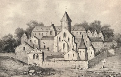 Abbey of St Antoine des Champs, 1915.