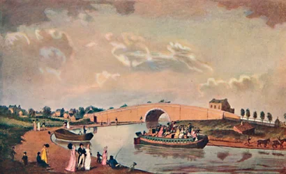 The Accommodation Barge på Paddington Canal, 1801, 1904