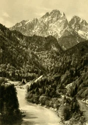 Admonter Reichenstein, Gesäuse nationalpark, Steiermark, Österrike, cirka 1935.