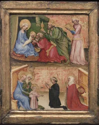 Tillbedjan av Magi, ca. 1424.