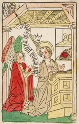 Bebådelsen, ca. 1460-70.