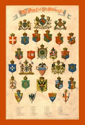 Alla nationers vapensköldar, 1858.