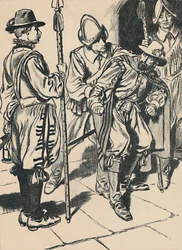 arresteringen av Guy Fawkes, c1907.