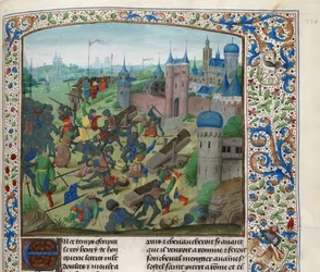Slaget vid Nicopolis den 25 september 1396, ca 1470-1475.