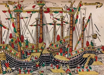 Slaget vid Zonchio Navarino, c1499