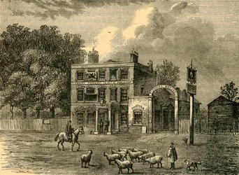 Klockan i Edmonton, c1876.
