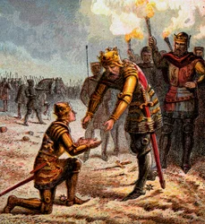 Den svarte prinsen vid Crécy, 1346, ca 1850