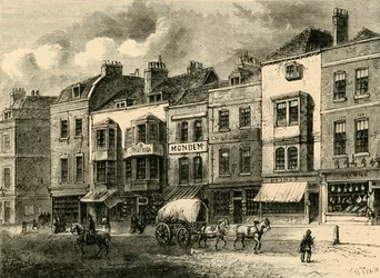 The Borough, High Street, 1825, c1878.