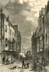 The Bridge-Foot, Southwark, 1810, c1878.