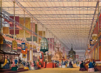 British Nave på den stora utställningen 1851, The Crystal Palace, c1854