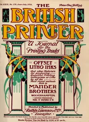 The British Printer - annons, 1916