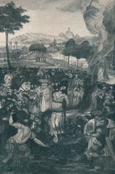 The Burning of John Huss av Constance of Constance, 6 juli 1415, 1907
