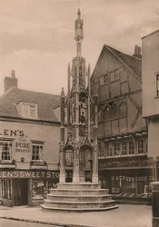 The Buttercross, Winchester, Hampshire, tidigt 1900-tal