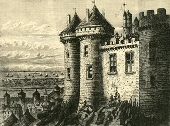 Slottet i Hennebon, 1890.