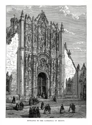Katedralen, Mexico City, Mexiko, 1800-talet