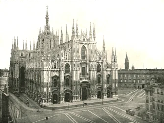 Katedralen, Milano, Italien, 1895.