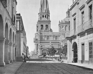Katedralen i Guadalajara, Mexiko, c1900.