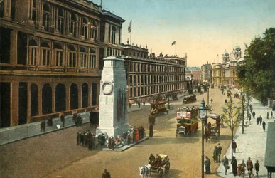The Cenotaph, Whitehall, London, c1920.