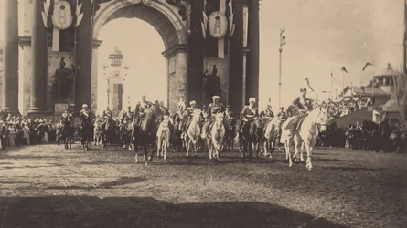 Nicholas II:s ceremoniella inträde i Moskva den 9 maj 1896, 1896