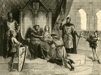 Ceremonin för feodal tjänst, 900-1000-talet, 1890.