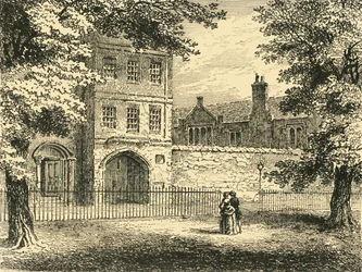 The Charterhouse, från torget, c1872.