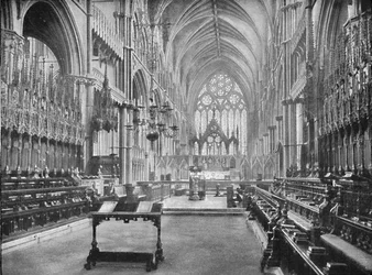 Kören, Lincoln Cathedral, 1902