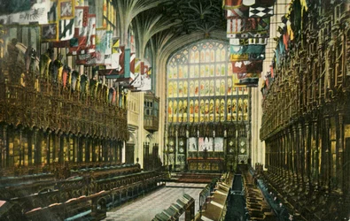 Kören i St Georges Chapel, Windsor Castle, 1904.