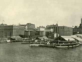 The Circular Quay, Sydney, 1901.