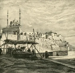 Kairos citadell byggdes av Saladin, 1890.