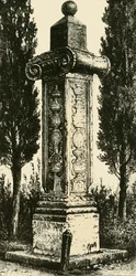 Fransmännens kolumn, Ravenna, uppförd till minne av Gaston De Foix, 1890.